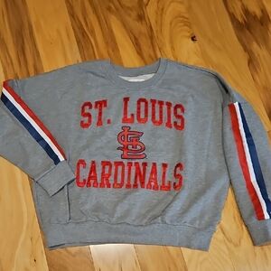 St. Louis Cardinals Gray Logo Crewneck Sweatshirt